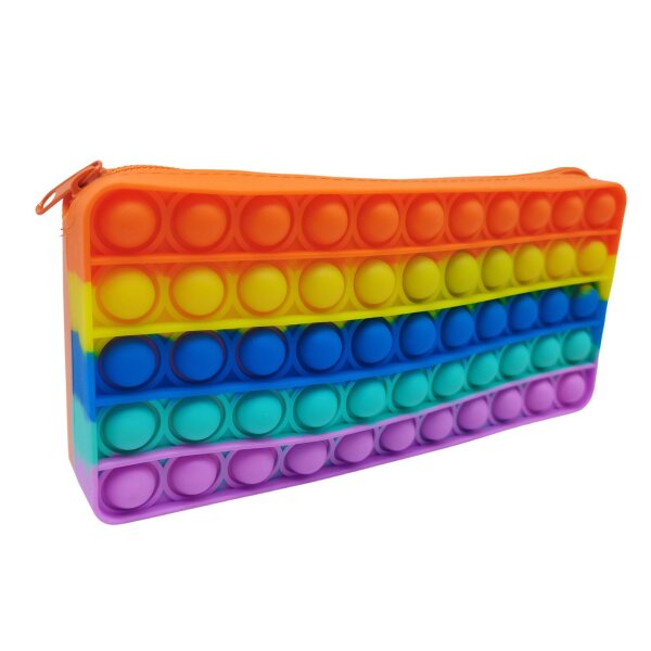 Rainbow Bunt Federmäppchen Ideales Etui für den Schulalltag