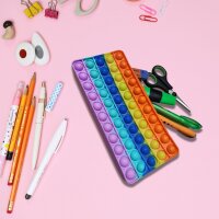 Rainbow Bunt Federmäppchen Ideales Etui für den Schulalltag