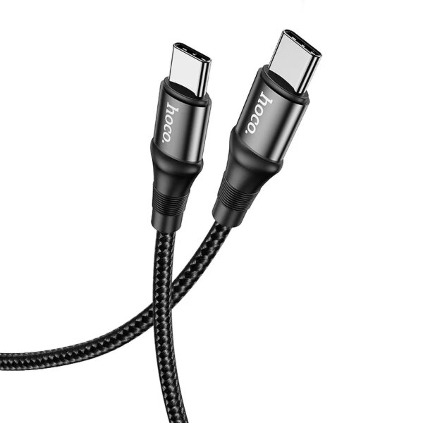 Ladekabel USB Typ C auf USB Typ C  PD 100W X50 1m in schwarz