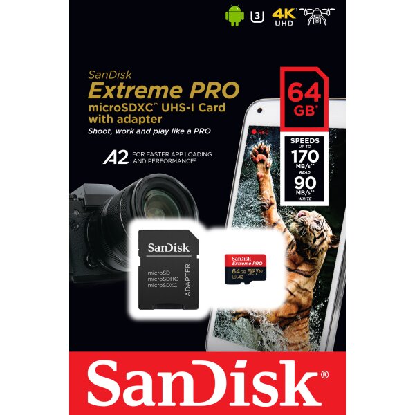 SanDisk microSDXC Card - Ultra, Class 10, U1, A1