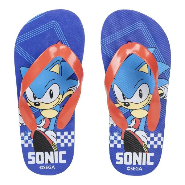 Sonic Flip Flops für Kinder Bequeme Sommer Sandalen im coolen Design