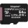 Kingston MicroSD-Karte Canvas Select Plus 64 GB Klasse 10 + Adapter (SDCS2/64)