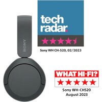 Sony WH-CH520 Bluetooth On-Ear-Kopfhörer BT 5.2 Schwarz