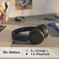 Sony WH-CH520 Bluetooth On-Ear-Kopfhörer BT 5.2 Schwarz