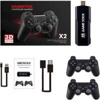 Retro-Konsole 4K 3D X2 HDMI Game Stick 128GB 2 PADS