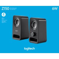 Logitech Lautsprecher Z150, Audio, Stereo 2.0, 6W