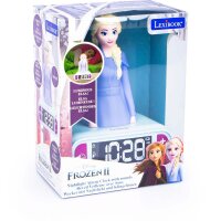 Disney Frozen Wecker mit Nachtlicht und 3D-Sounds Elsa und Anna