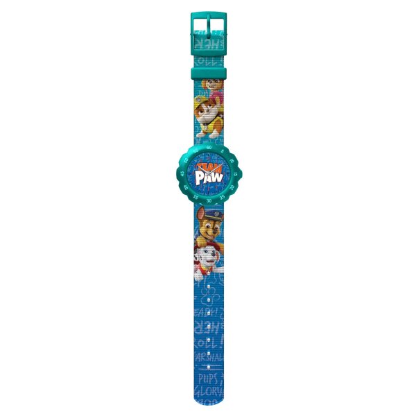 Paw Patrol Uhr für Kinder Polyesterarmband mit praktischem Deckel