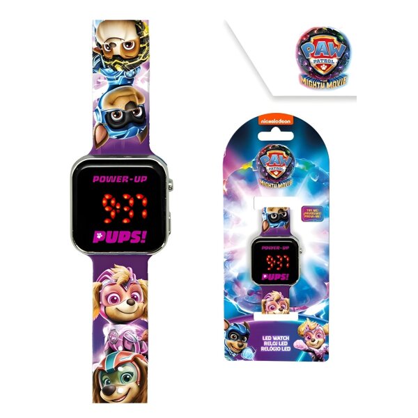 Paw Patrol Digital Uhr für Kinder Polyesterarmband im Bunt