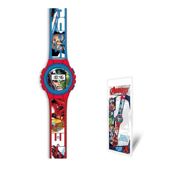 Avengers Armbanduhr Uhr für Kinder mit Iron Man, Captain America & Co.