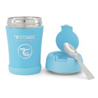 Twistshake 350 ml Thermobehälter für Babys und Kinder – Inklusive Löffel, Blau