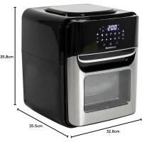 1700 W Smart Air Fryer 12Lt , Wi-Fi kompatibel mit Google und Alexa