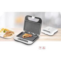 Tostina New Elektrischer Toaster mit Antihaft-Grillplatten 750W