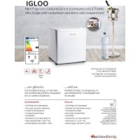 Igloo Mini-Kühlschrank, 46 L, Kompressor, extra kalte Minizellen, Energieklasse E