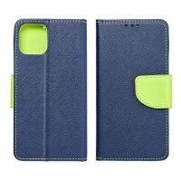 Fancy Hülle kompatibel mit SAMSUNG GALAXY A36 5G Handy Hülle Brieftasche mit Standfunktion, Kartenfach Blau-Grün