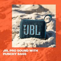 JBL Go 4 in Schwarz – Tragbare Bluetooth-Lautsprecher-Box mit JBL Pro Sound