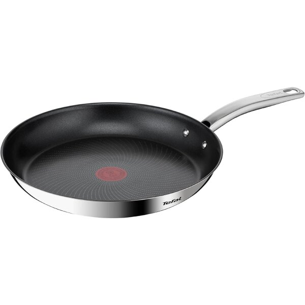 Tefal Intuition Bratpfanne – Edelstahl, ⌀24 cm, Induktionsgeeignet und Spülmaschinenfest