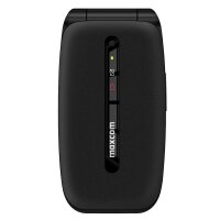 Maxcom Comfort MM828 4G Schwarz Klapphandy mit großem Display, SOS-Taste und 4G-Konnektivität