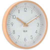 Wanduhr Slight Moderne Design Uhr mit Holzrahmen und Zeigern, Ø31cm