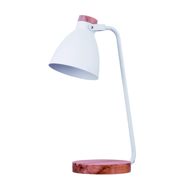 Maxcom LuminarWood Stehlampe Tischlampe - Zeitlose E27-Fassung und 1,5 m Kabellänge