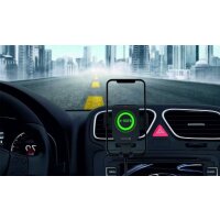 Auto-Halter mit 15W Wireless Charging und 1m Micro-USB Kabel