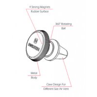 Auto-Halterung mit eleganten Design und sicherer Magnetbefestigung