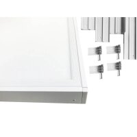 Aufbaurahmen Alu weiß für LED Panel | einfacher Zusammenbau Deckenaufbaurahmen