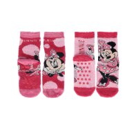 Minnie Mouse Kinder Socken – 2er-Pack Flauschige...