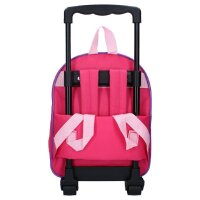 Peppa Pig Trolley-Rucksack 3D Design mit ausziehbarem Griff und Rollen Schultasche