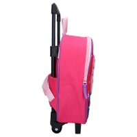 Peppa Pig Trolley-Rucksack 3D Design mit ausziehbarem Griff und Rollen Schultasche