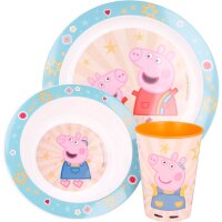 Peppa Pig Frühstücksset 2 Teller und 1 Cup...