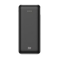 Powerbank 20000 mAh 2,1A in Schwarz, USB-C, Micro-USB & USB-A - Anschlüsse