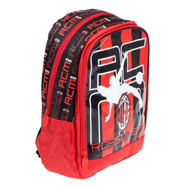 A.C. Milan Fan Rucksack 36 cm Ideal für Schule und Ausflüge mit A.C. Milan-Motiven