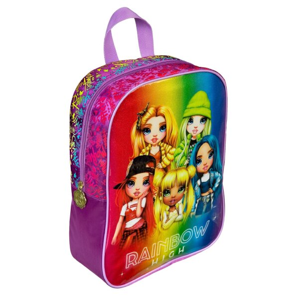 Rainbow High Rucksack Bunter Rucksack Schultasche im Rainbow High-Stil