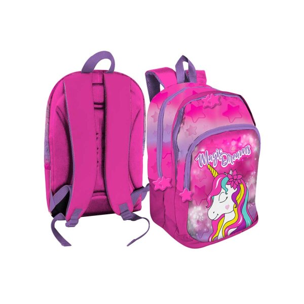 Unicorn Rucksack Bunter Schultasche für Kinder im Einhorn-Stil