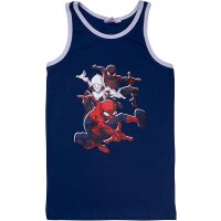 Spider-Man Unterhemd für Jungen - Kinder Tank Top Unterwäsche Grau/Blau (2er Pack)