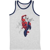 Spider-Man Unterhemd für Jungen - Kinder Tank Top Unterwäsche Grau/Blau (2er Pack)