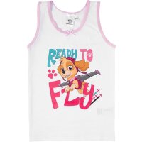 Paw Patrol Unterhemd für Mädchen Kinder Tank Top Unterwäsche Weiß/Blau (2er Pack)