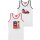 Miraculous Ladybug Unterhemd für Mädchen - Kinder Tank Top Unterwäsche Weiß/Grau (2er Pack)