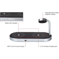 Verbatim Wireless Ladegerät 3-in-1 – Schnelles Aufladen