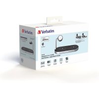 Verbatim Wireless Ladegerät 3-in-1 – Schnelles Aufladen