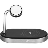 Verbatim Wireless Charger, 3-in-1 Schnellladen schwarz