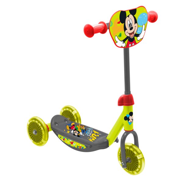 Disney Mickey 3-Rad Baby Scooter, Verstellbar, Mit Rutschfester Plattform