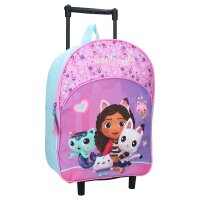 Gabbys Dollhouse Trolley-Rucksack – Lila mit Gabby und fröhlichem Blumen-Design