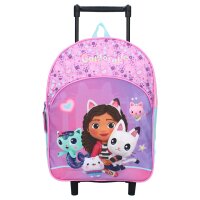 Gabbys Dollhouse Trolley-Rucksack – Lila mit Gabby und fröhlichem Blumen-Design