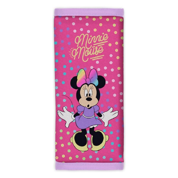 Disney Minnie Mouse Sicherheitsgurt-Polster, weiches Material, Klettverschluss