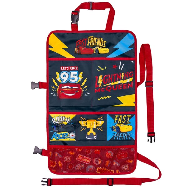 Disney Cars 2-in-1 Auto-Organizer, ideal für Kinderwagen und Autositze