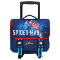 Spiderman Trolley Rucksack 38x31x15 cm mit Teleskopgriff und Schultergurten für Kinder