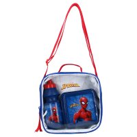 Spiderman Lunchbag inklusive Lunchbox und Trinkflasche für Kinder