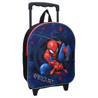 Spiderman 3D Trolley-Rucksack mit Teleskopgriff und...